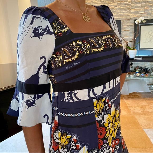 🎉HP🎉🇧🇷 DESIGNER ADRIANA BARRA MIDI DRE - Picture 5 of 16